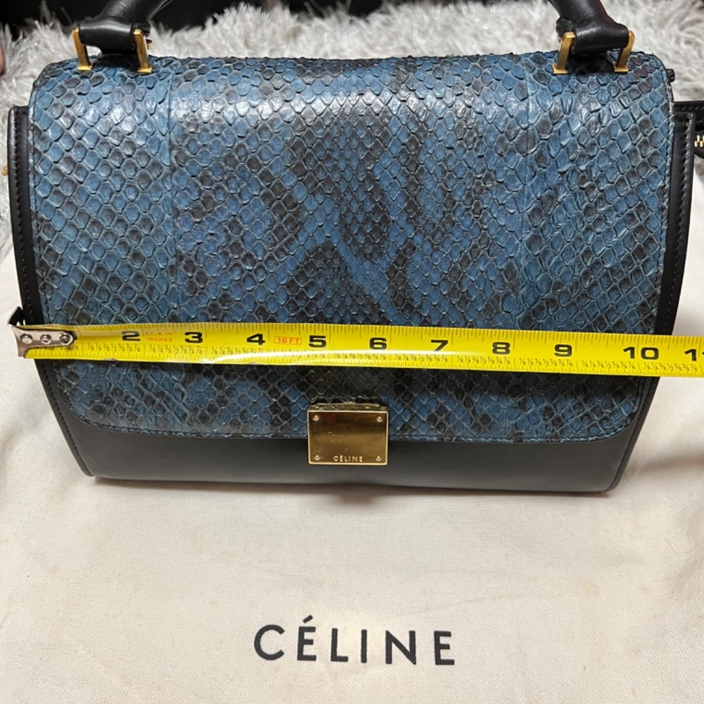 Celine Python Trapeze Bag 100% Authentic - image 5